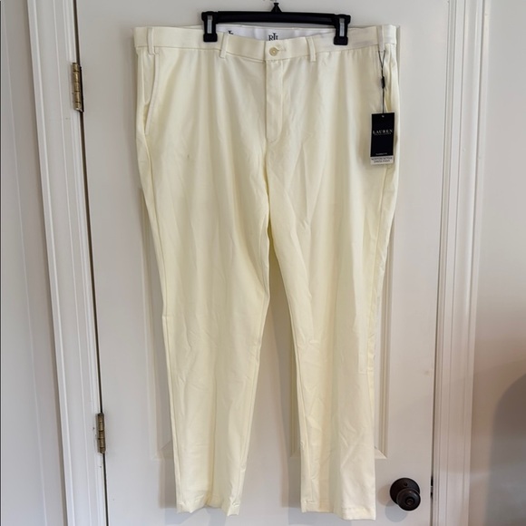 Lauren Ralph Lauren Yellow Active Dress Pant Sz 42X30 - Picture 1 of 4